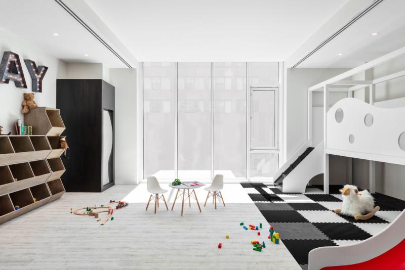 Charlie West Condo Lemay Escobar Architecture Childrens' Playroom