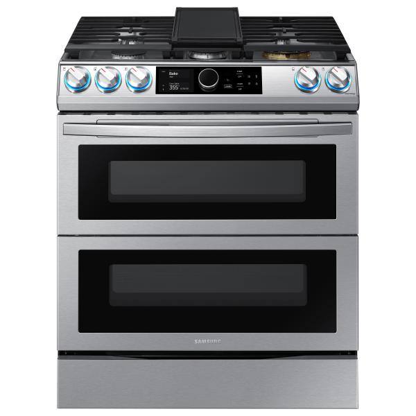 Dual fuel double oven by Samsung