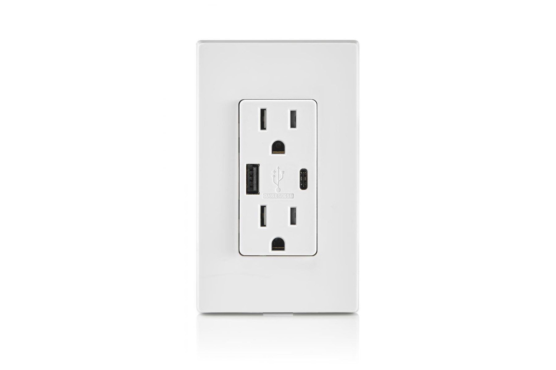 Leviton Introduces Outlet With Type A, Type-C USB Chargers | Residential Products Online
