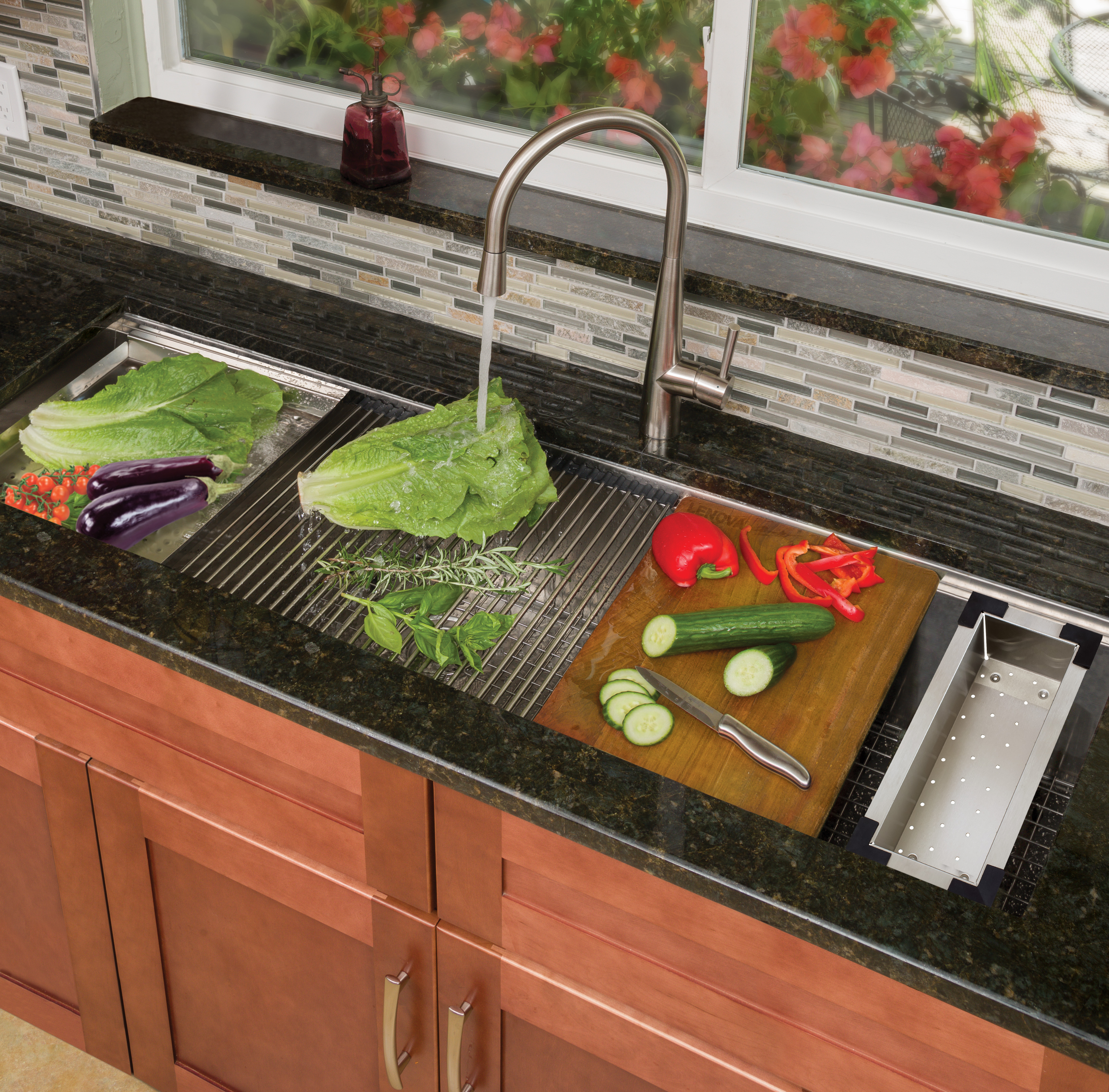 Lenova Introduces Super-Sized Ultra Ledge Kitchen Sink | Residential