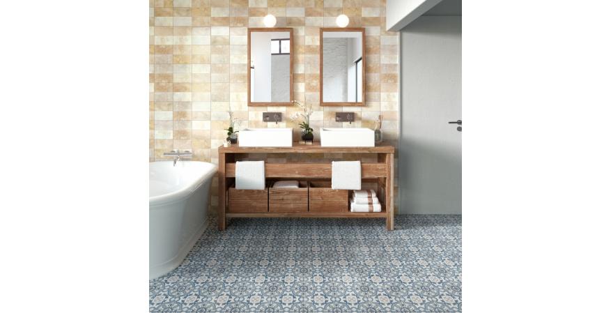 Aparici Bondi Collection inspired by encaustic tiles from the 19th century.