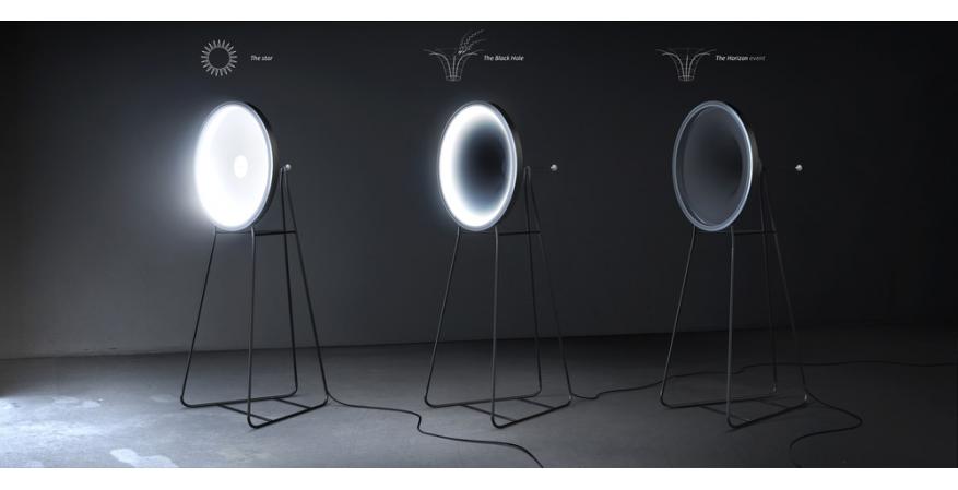 Black Hole Lamp by Dario Narvaez + Anthony Baxter, Established Winner