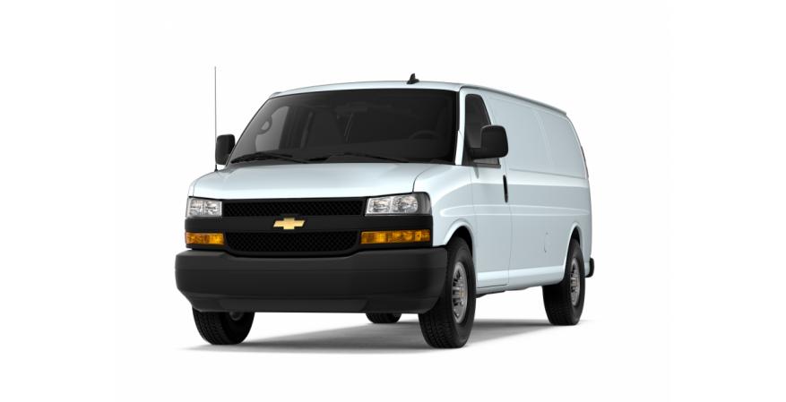 Work Trucks and Vans for 2018 showing the 2018 Chevrolet Express Cargo van