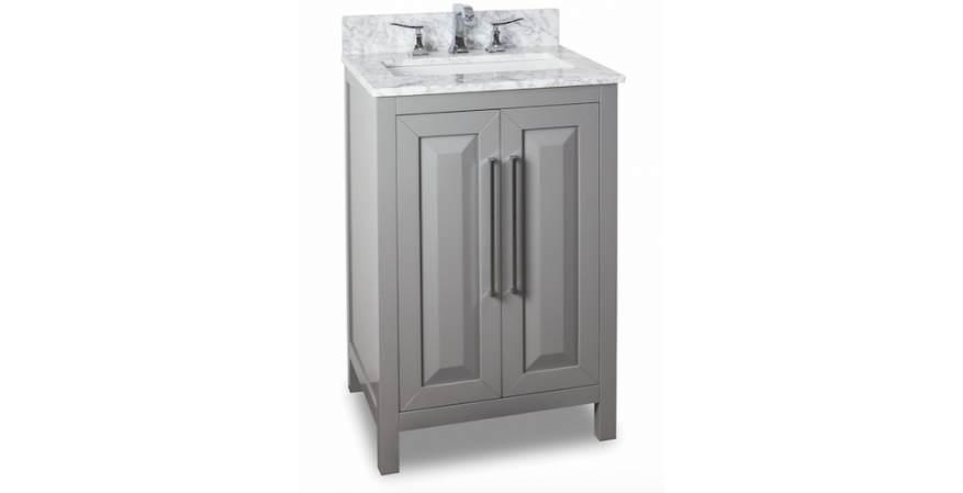 Jeffrey-Alexander-Cade-Contempo-24 inch vanity for small bathroom in gray