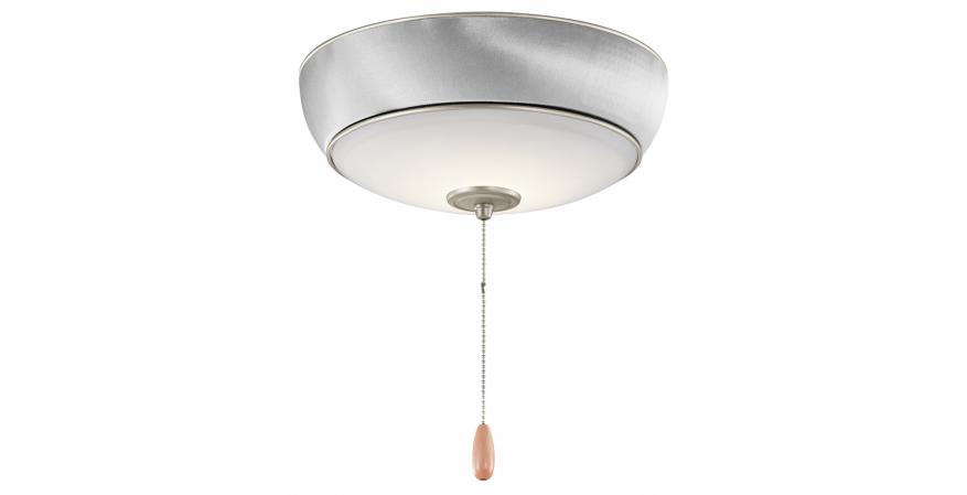 Bluetooth ceiling fan light from Kichler with brushed nickel finish