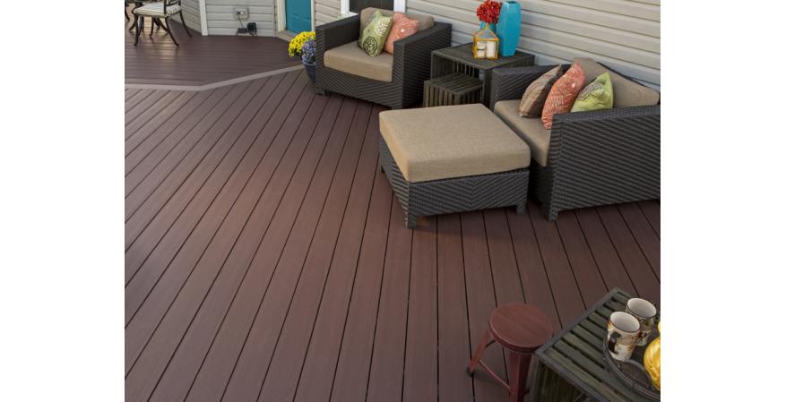 The new Harvest and Arbor collections feature Alloy Armour Technology, which has improved the capped PVC decking’s weather protection, UV protection, and resistance to fading and scratching, the manufacturer says. Both collections come in two colors.