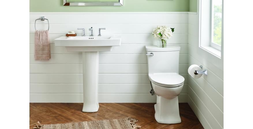 American Standard Townsend pedestal sink and VorMax toilet