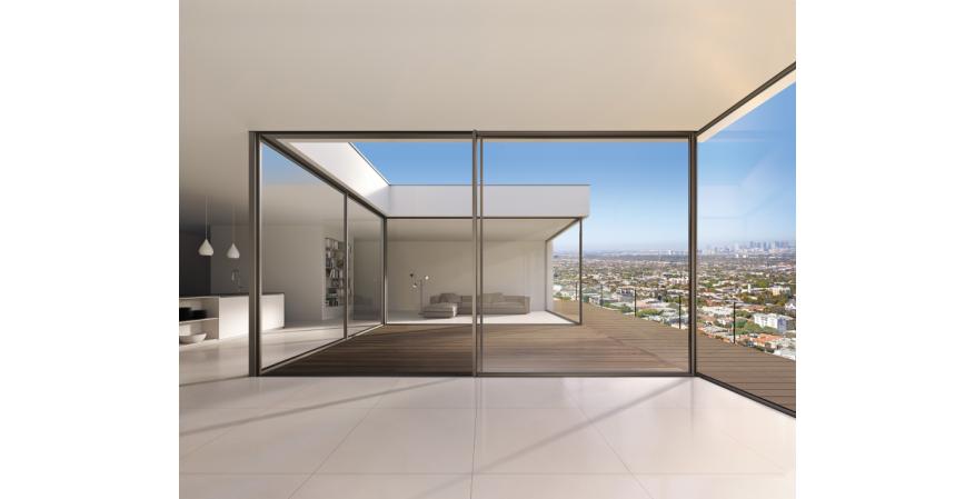 NanaWall Systems, the well-known manufacturer of folding and sliding doors, has developed a new high-end product line featuring large panels and narrow frames.