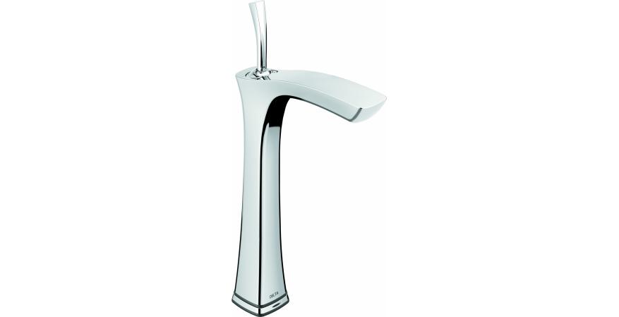 The Tesla single-handle vessel lav faucet features Touch2O touch-activated technology, sensor activation, or manual operation. The battery-operated unit meets ADA standards and is WaterSense certified. It comes in chrome, polished nickel, and stainless