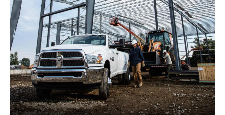 Work Trucks and Vans for 2018 showing the Dodge Ram 3500