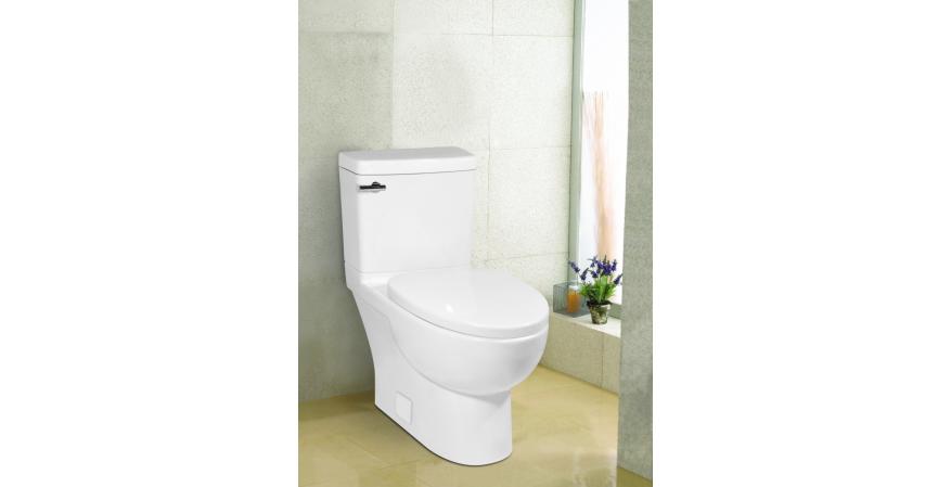 ICERA USA Malibu low flow toilet for small bathroom in white