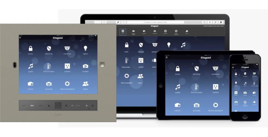 Legrand Intuity Home Automation user interface