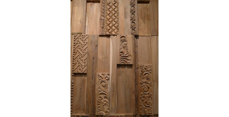 Wonderwall Studios Phoenix hand-carved decorative scrollwork and graphic motifs