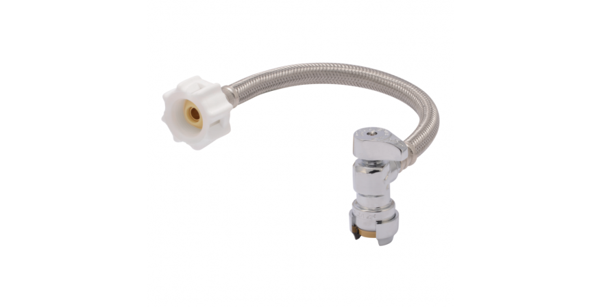Toilet Supply Line with Click Seal(r) Connector & Push-to-Connect Supply Stop_24656