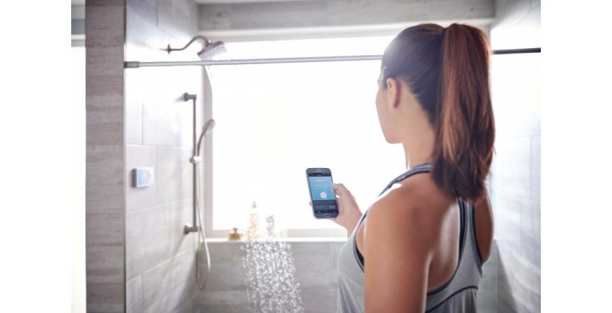 Faucet and plumbing manufacturer Moen has unveiled a digital showering system with Wi-Fi and mobile connectivity that allow users to control and personalize their bathing experience in countless ways.