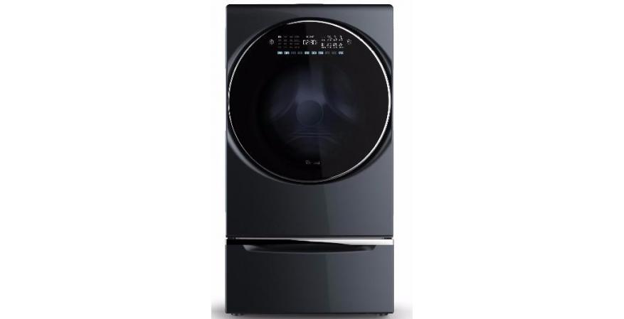 Whirlpool All in one washer Dryer Combo black with pedestal silo