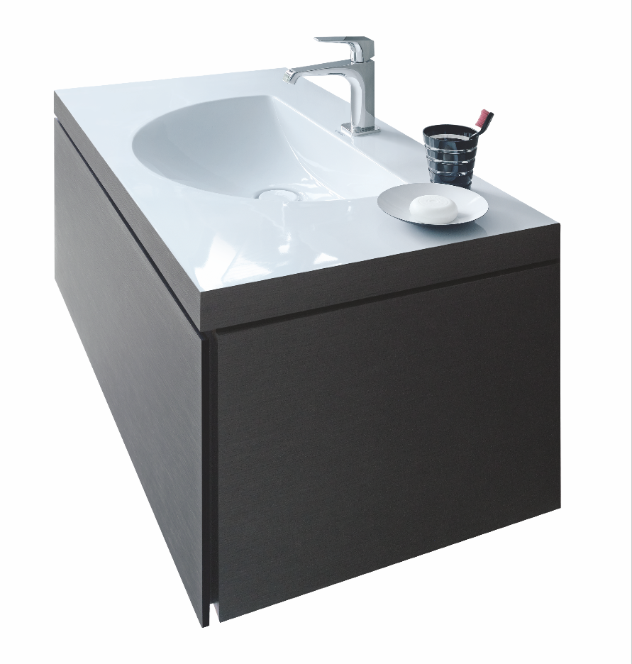 Using a DuraCeram material, the manufacturer’s C-Bonded washbasins connect seamlessly to their vanity units, giving the appearance of a single piece. As a result of the technology, the material thickness of the washbasin is hidden from view. C-Bonded will be available on select furniture vanities from the Darling New collection, by Sieger Design, and the L-Cube series, by Christian Werner.