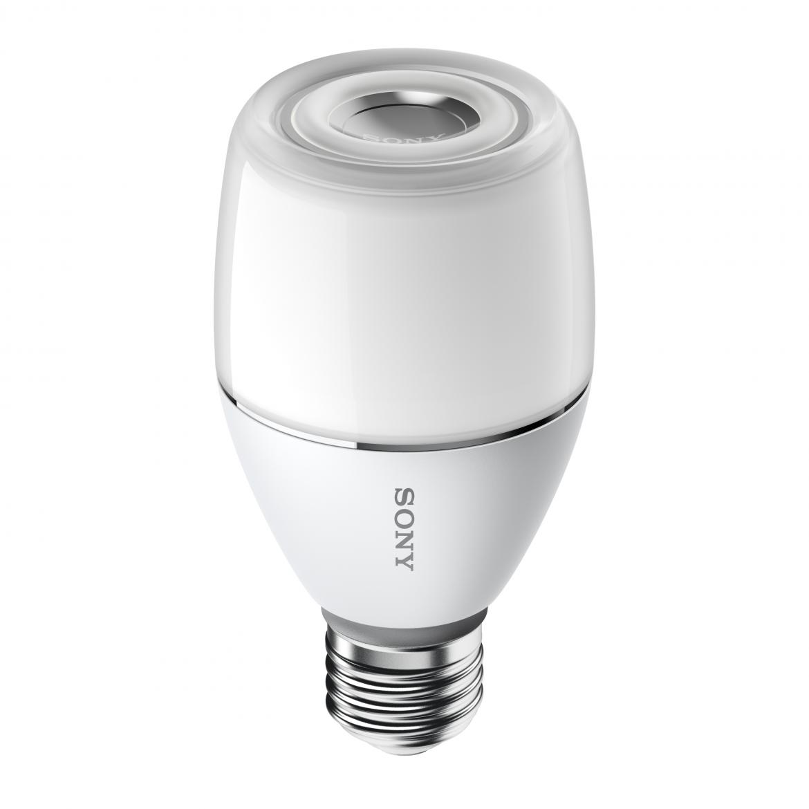 The brand’s new product blends light and sound into one unit. Measuring about the size of a typical light bulb, it plugs into any standard socket and can be connected to a smartphone or tablet via Bluetooth, allowing users to adjust sound and light settings from anywhere in the room. 