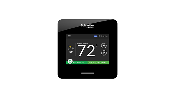 Schneider Electric’s newly introduced Wiser Air Wi-Fi smart thermostat integrates an Eco IQ self-learning feature that takes the guesswork out of determining what temperature is optimal for users and instead learns and uses feedback to create a heating and cooling plan.