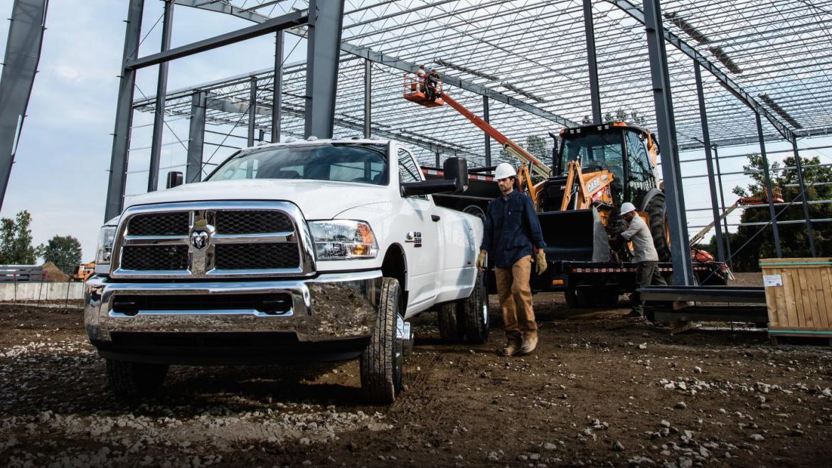 Work Trucks and Vans for 2018 showing the Dodge Ram 3500 Tradesman