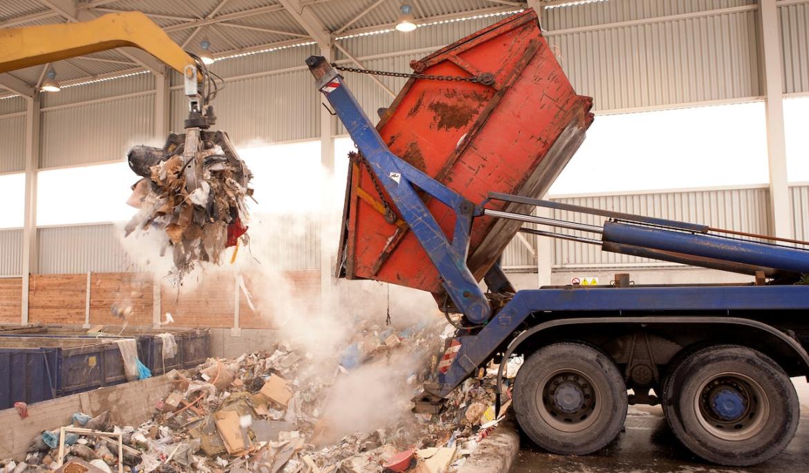 Dumping construction waste