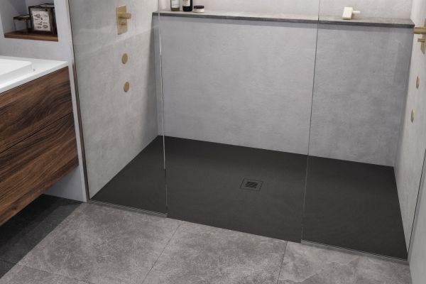 Westyle Feel Shower base black bathroom