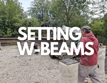 Setting Steel Beams