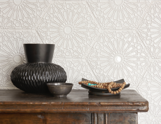Stone and tile company Walker Zanger recently unveiled a new line of terra cotta tiles that draws inspiration from traditional Moorish architecture and Old Spanish ornamentation.
