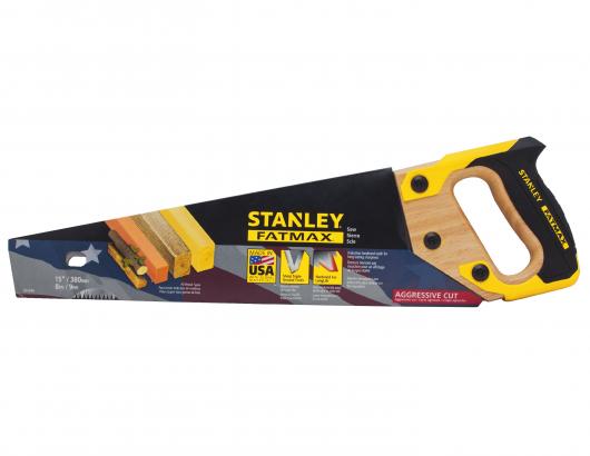 The FatMax 15-inch handsaw features SharpTooth technology for 50 percent faster cutting versus the company’s conventional saws. The induction-hardened teeth stay sharp up to five times longer than standard teeth, the manufacturer says, and the thick, ergonomically designed handle helps reduce slipping. 