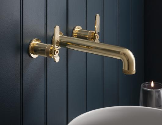 Crosswater London Union Bath Fittings Collection Polished Brass
