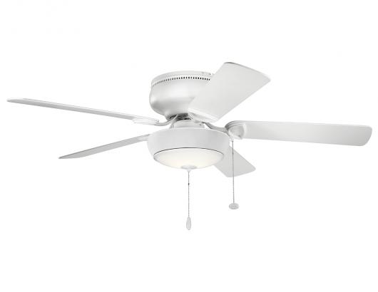 Bluetooth ceiling fan light from Kichler on a five-blade fan