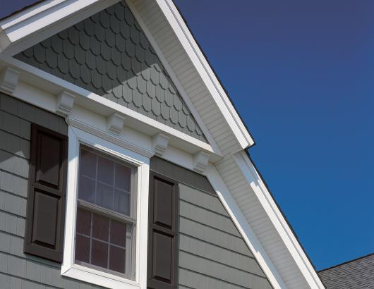 CertainTeed Cedar Impressions Siding Double 7 inch 3G Octagons House Pacific Blue