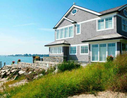  Derby Building Products beach house shake atlantica exterior siding house near water