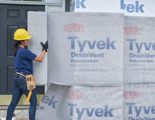 Drainvent rainscreen Dupont Tyvek 