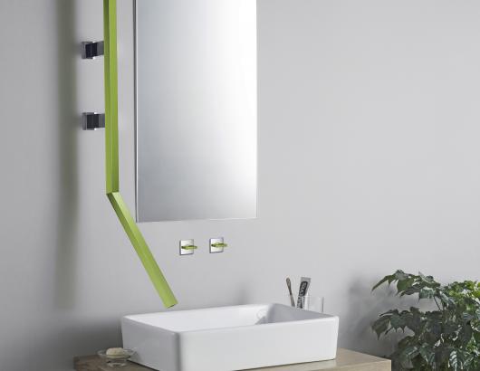  Isenberg Infinity wall mount bath faucet Color Green installed