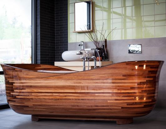 stunning wood bathtubs