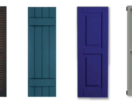 Exterior shutter options for personalized homes