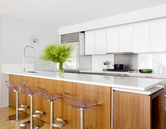 Wood and white cabinets Houzz trends