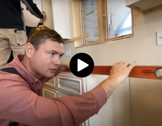 Installing Kitchen Cabinets