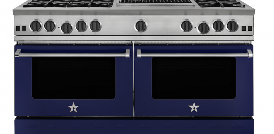 BlueStar has redesigned its flagship Residential Nova Burner with a larger oven window and sleeker lines, and has added more colors and finish combinations.