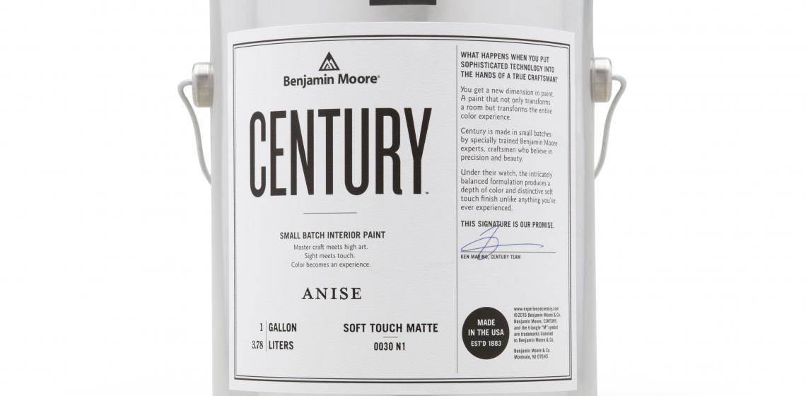 Paint manufacturer Benjamin Moore says its new series, Century, is a curated collection of brand new colors that also offers the first Soft Touch Matte finish.