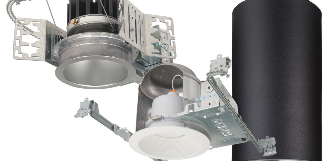 The manufacturer has added Dim-to-Warm technology to its Portfolio and Halo LED recessed downlighting product lines. Designed to perform comparably to halogen sources when dimmed, it goes from a warm 1850K resembling candlelight to a whiter 3000K color temperature. It’s available as an option for the Portfolio 4- and 6-inch round and square LED downlights and the 6-inch LED cylinder as well as the Halo ML56 LED product line.