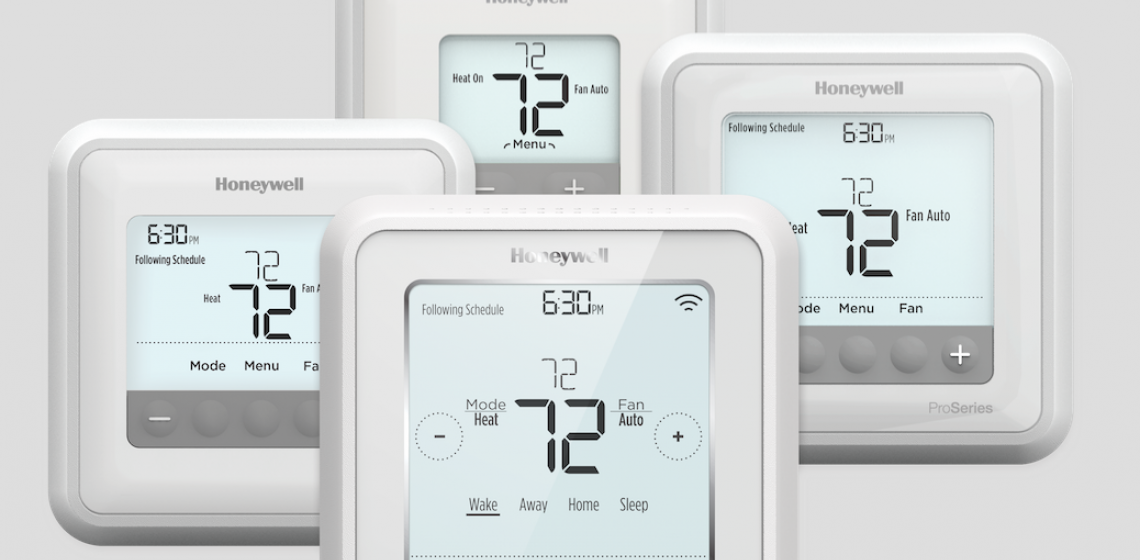 The T Series connected and non-connected thermostats are designed with contractor efficiency and customer comfort in mind. The Lyric T6 Pro Wi-Fi model offers faster installation, optional ventilation control, auto changeover to heating or cooling, and the ability to learn a home’s heating and cooling cycles.