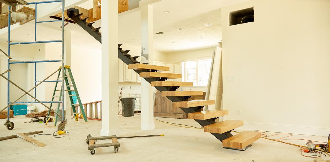 Viewrail Flight floating staircase installation