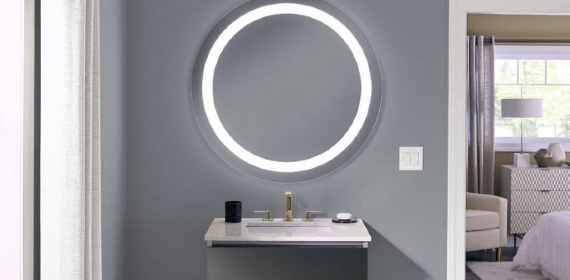 Robern Introduces Vitality Lighted Bath, Robern Round Lighted Mirror