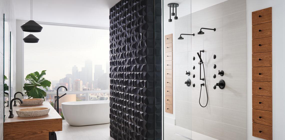 Brizo Jason Wu for Brizo Spa Showers Components Walk In Bathroom