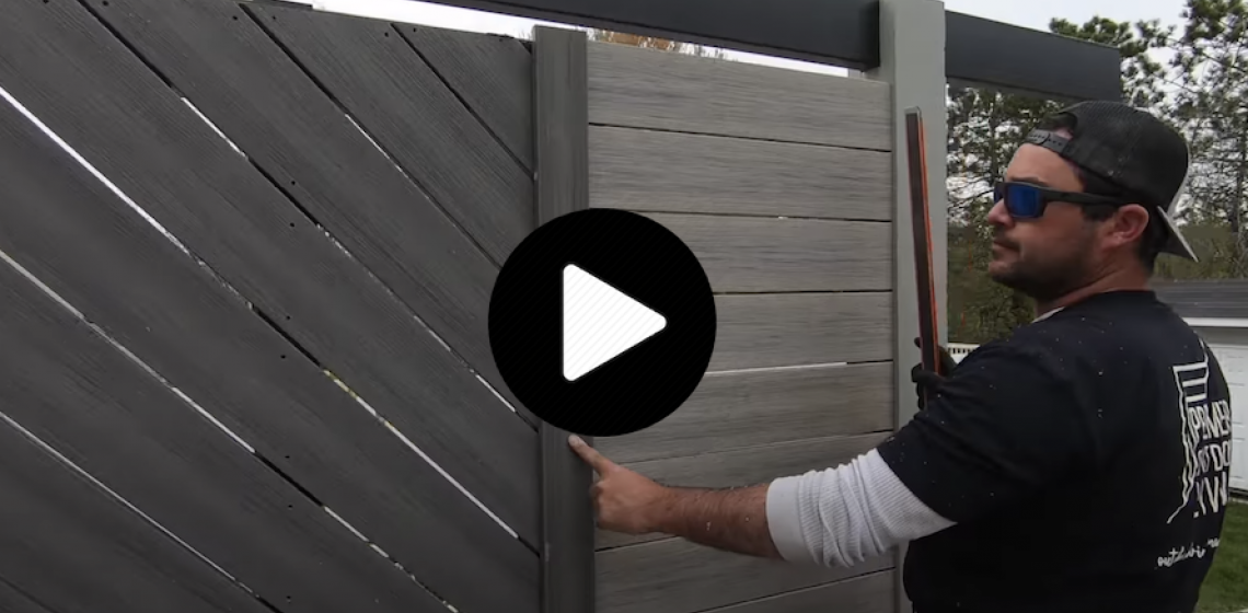 How to build a bar with a privacy wall on a deck