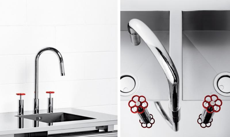 Opinion Ciatti Acqua bath faucets red handles