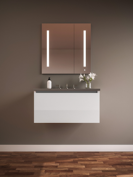 Curated Cartesian Install Lighted Mirror