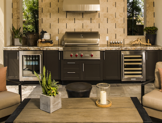 Trex Outdoor Kitchen Cabinets black stainless steel